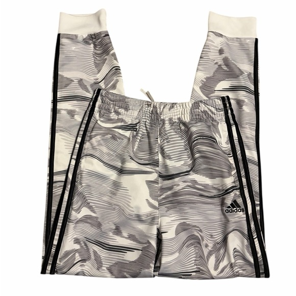 adidas Other - Adidas Black Gray Warped Camo Joggers Track Pants Youth Boys 14/16 Athletic